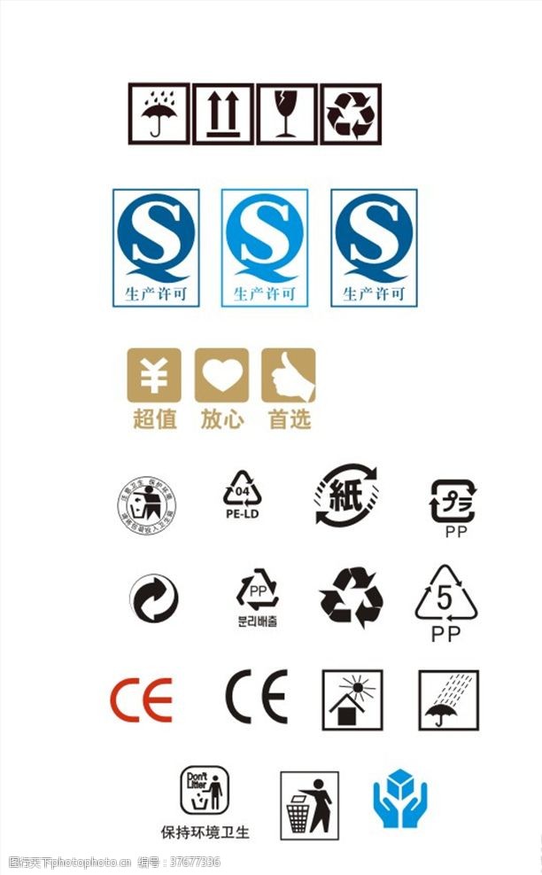 包裝常用標(biāo)識(shí)